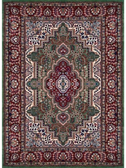 4×6 Feet Green Hand Knotted Persian Wool Rug