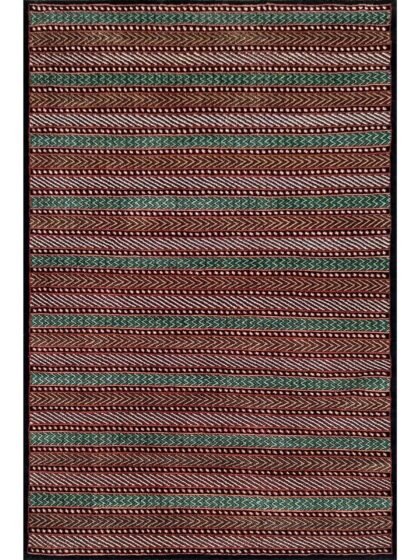 4x6 ft Black Hand Knotted Wool Rug