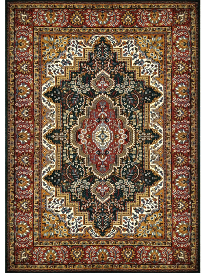 5×7 feet Green Hand Knotted Persian Rug Wool