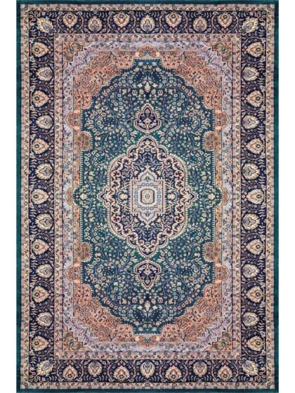 6x9 Feet Hand Knotted Wool Rug (Deep Green)
