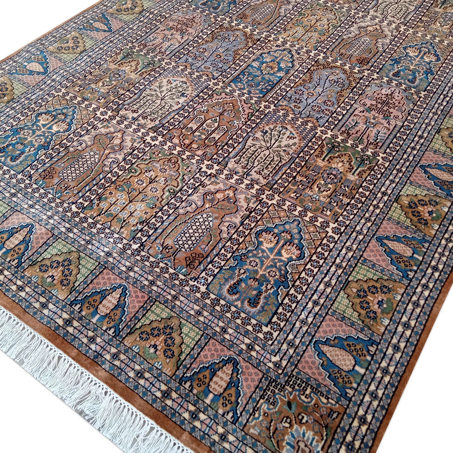 6×9 Feet Handmade Rug Royal Yellow Hand Knotted Hamadan Wool Rug - Image 3