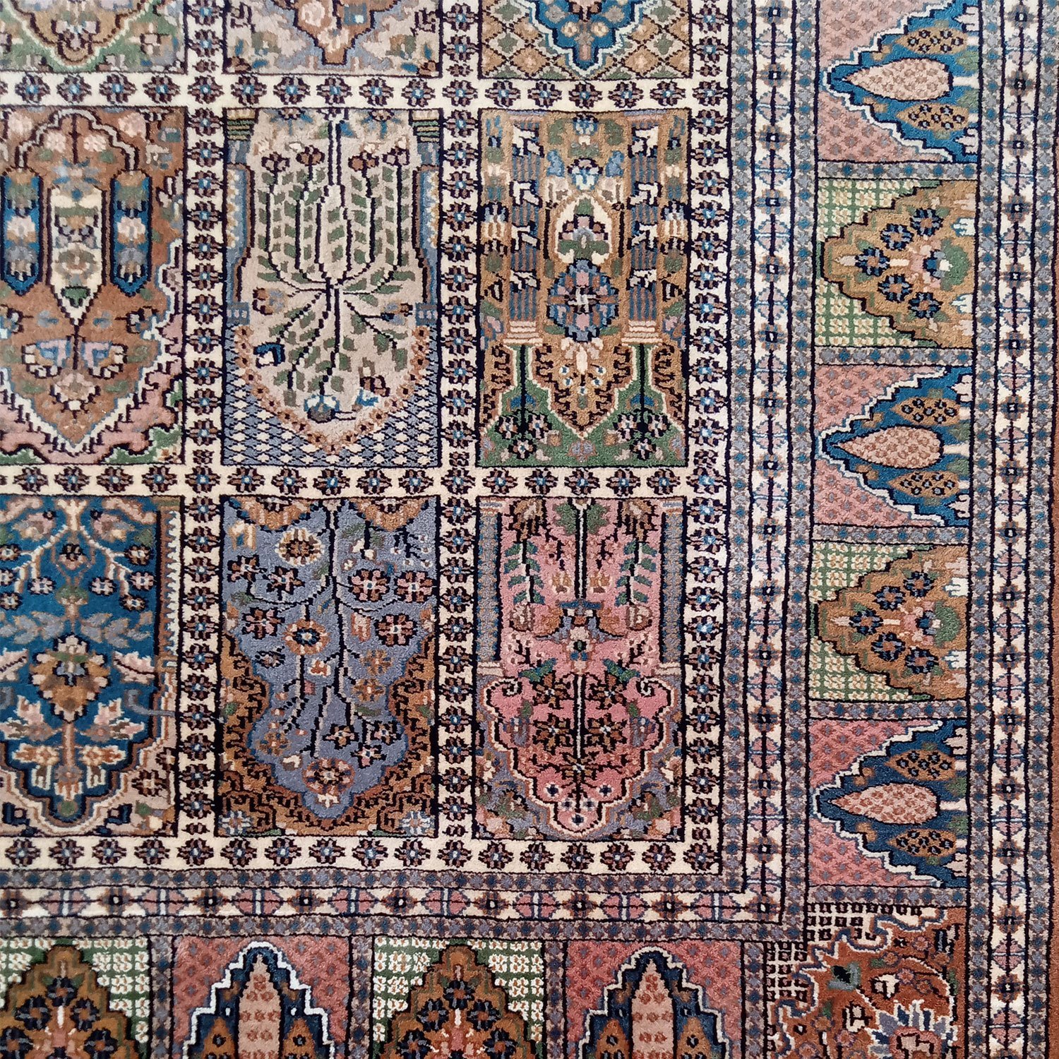 6×9 Feet Handmade Rug Royal Yellow Hand Knotted Hamadan Wool Rug - Image 5