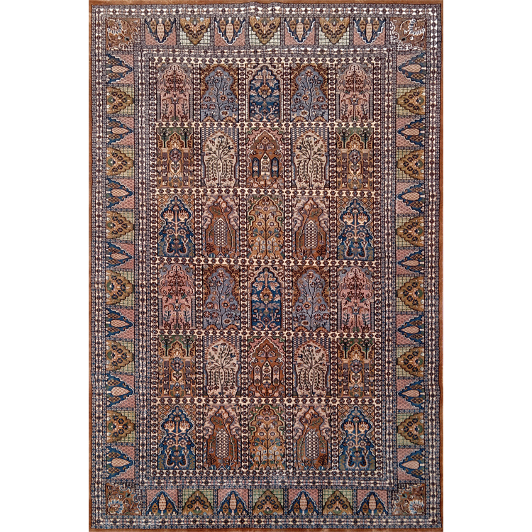 6×9 Feet Handmade Rug Royal Yellow Hand Knotted Hamadan Wool Rug