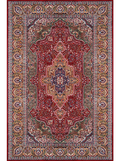6×9 Feet Handmade Wool Rug Royal Red Hand Knotted Indo-persian Rug