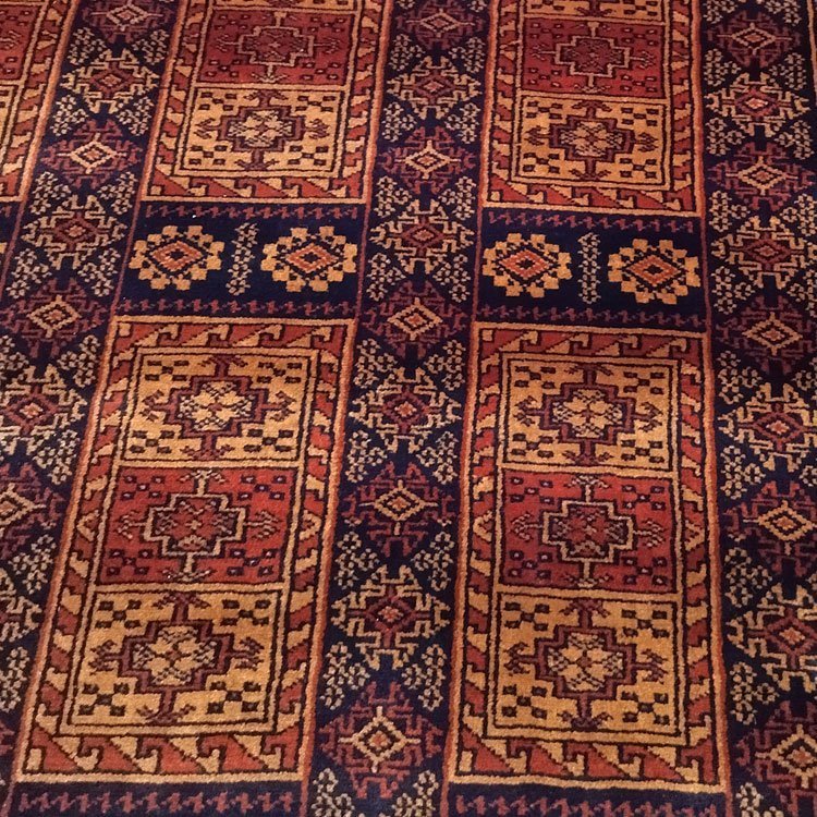 9x12 feet Handmade Tribal Rug Black & Broun - Image 4