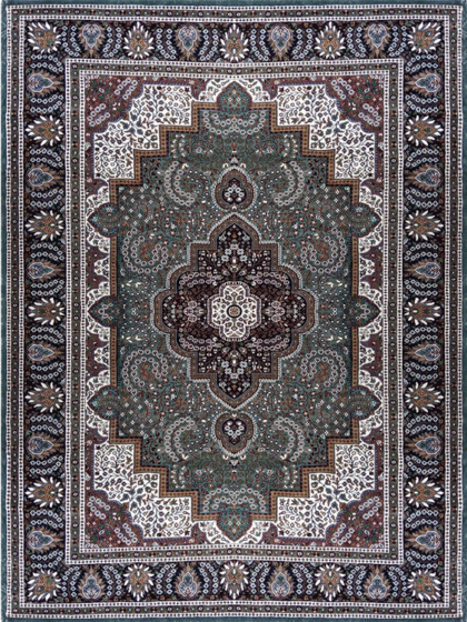 9×12 ft Hand Knotted Gray Indo-Persian Bamboo Silk Rug