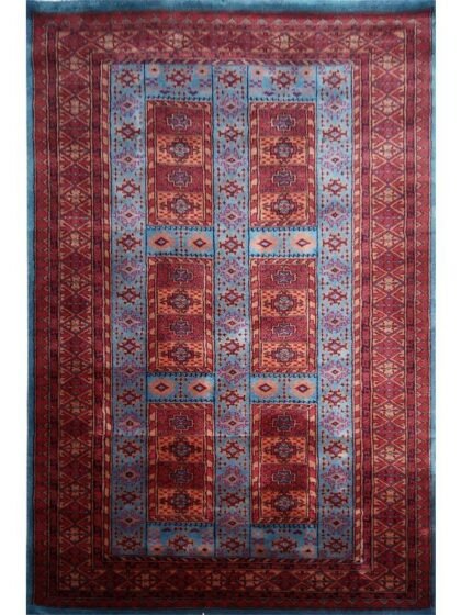 4×6 Feet Handmade Wool Rug Royal Grey Hand Knotted Dubba Rug