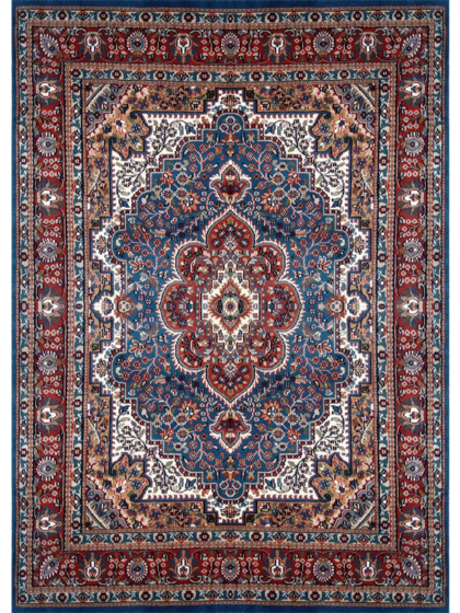 5×7 feet Blue Hand Knotted Persian Rug Wool