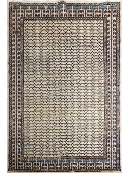 4×6 Feet Hand Knotted Parda Bamboo Silk Rug White