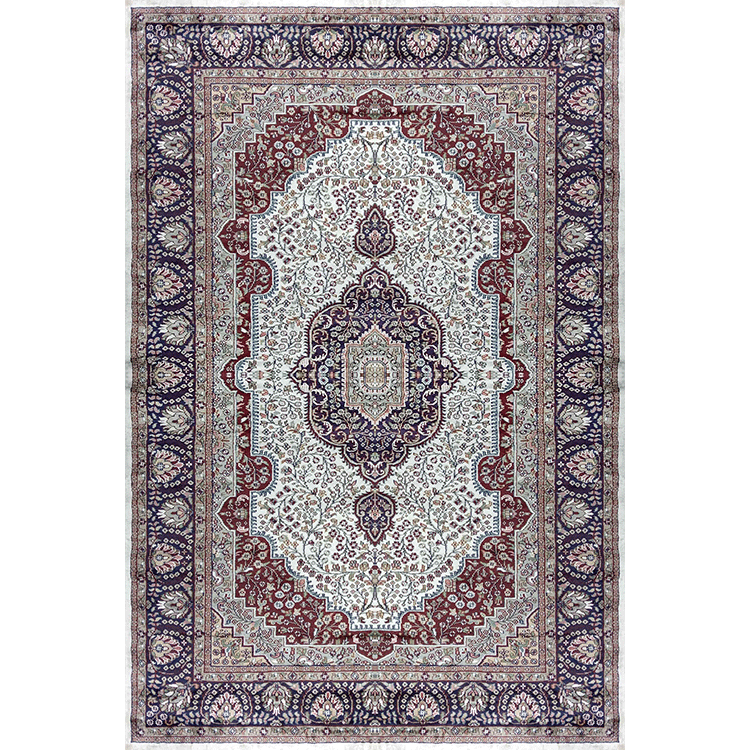 6×9 Feet Handmade Rug Royal White Hand Knotted Persian Rug
