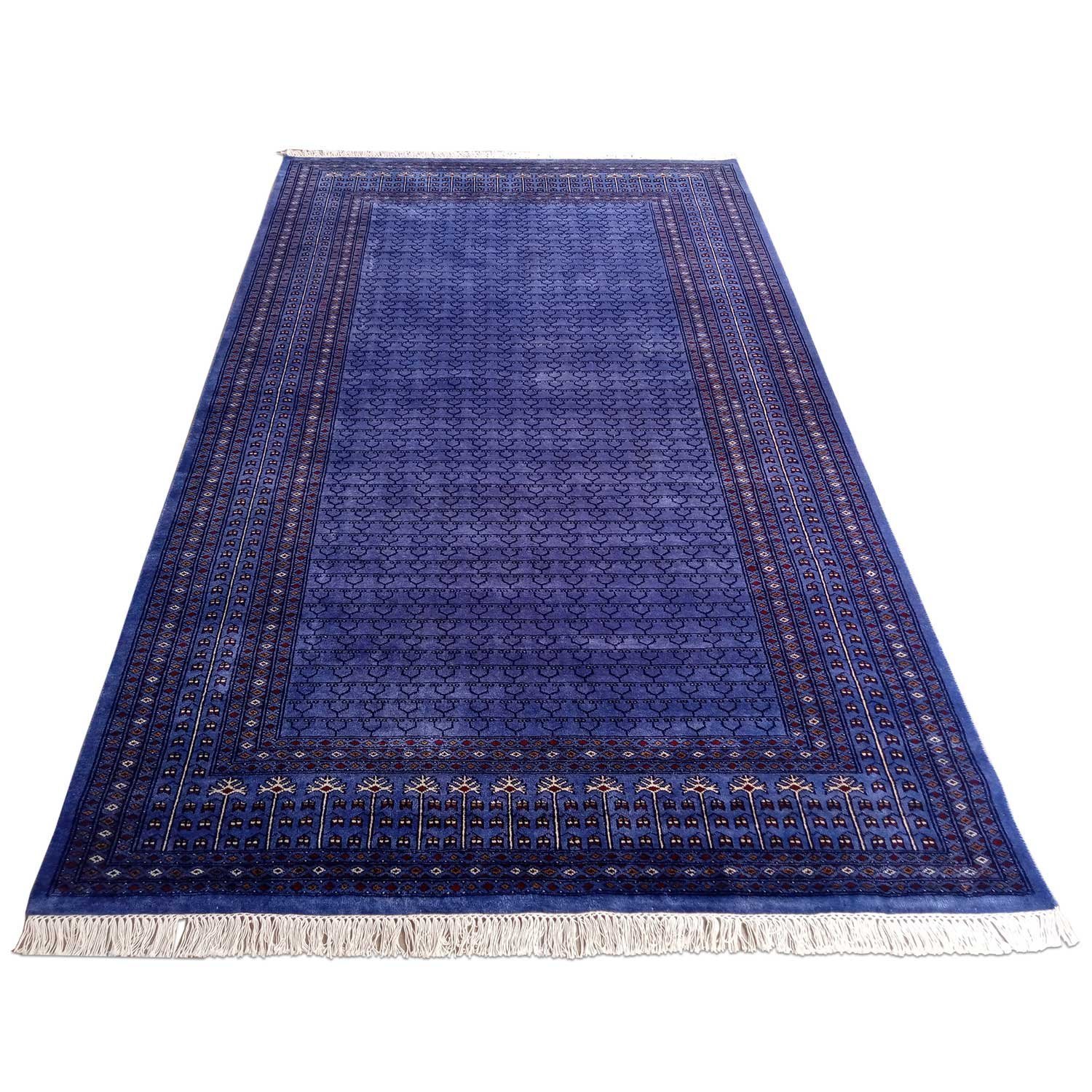 6×9 Feet Handmade Wool Rug Royal Purple Hand Knotted Parda Rug - Image 2