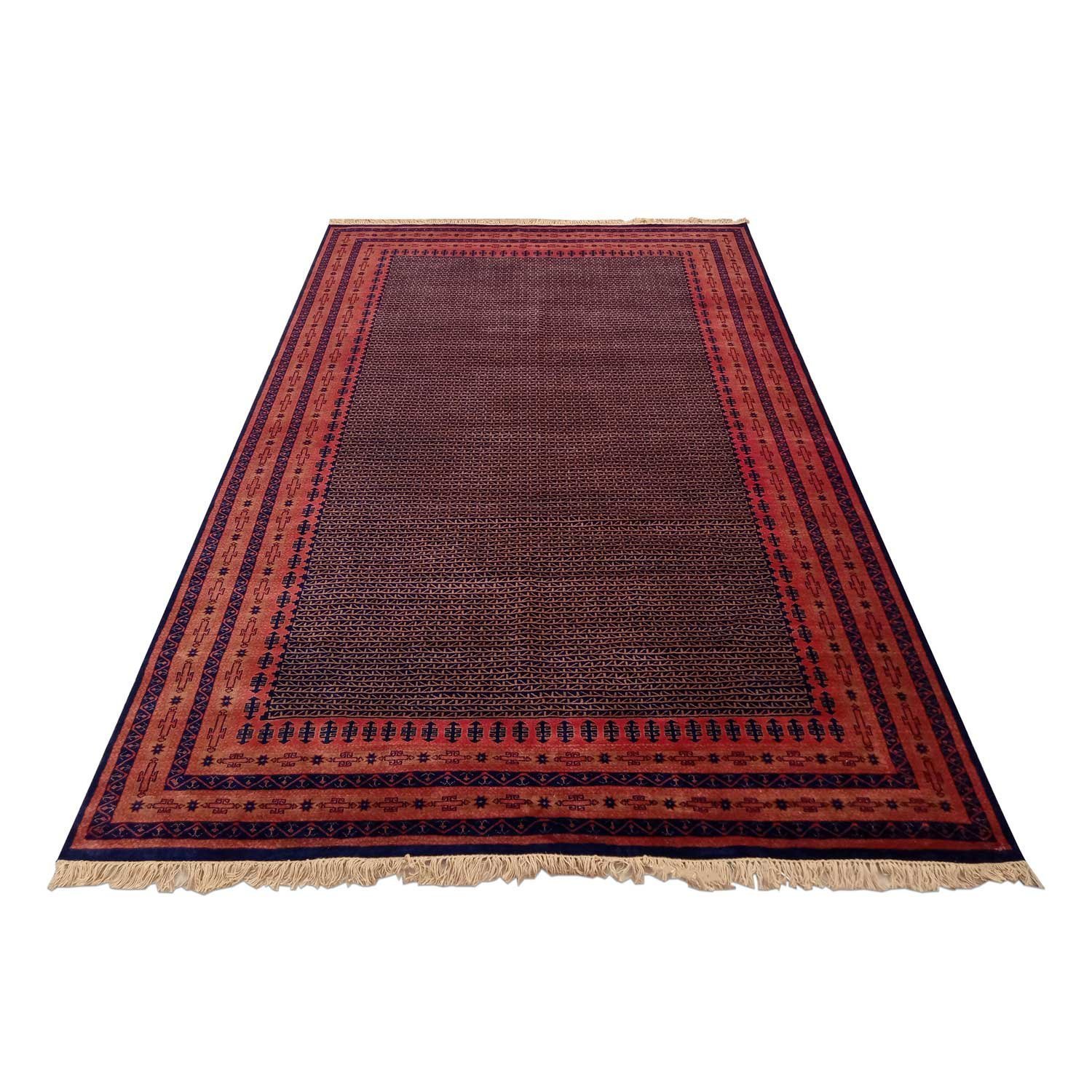 9x12 Feet Handmade Wool Rug Black Kanta Hand Knotted Rug - Image 2