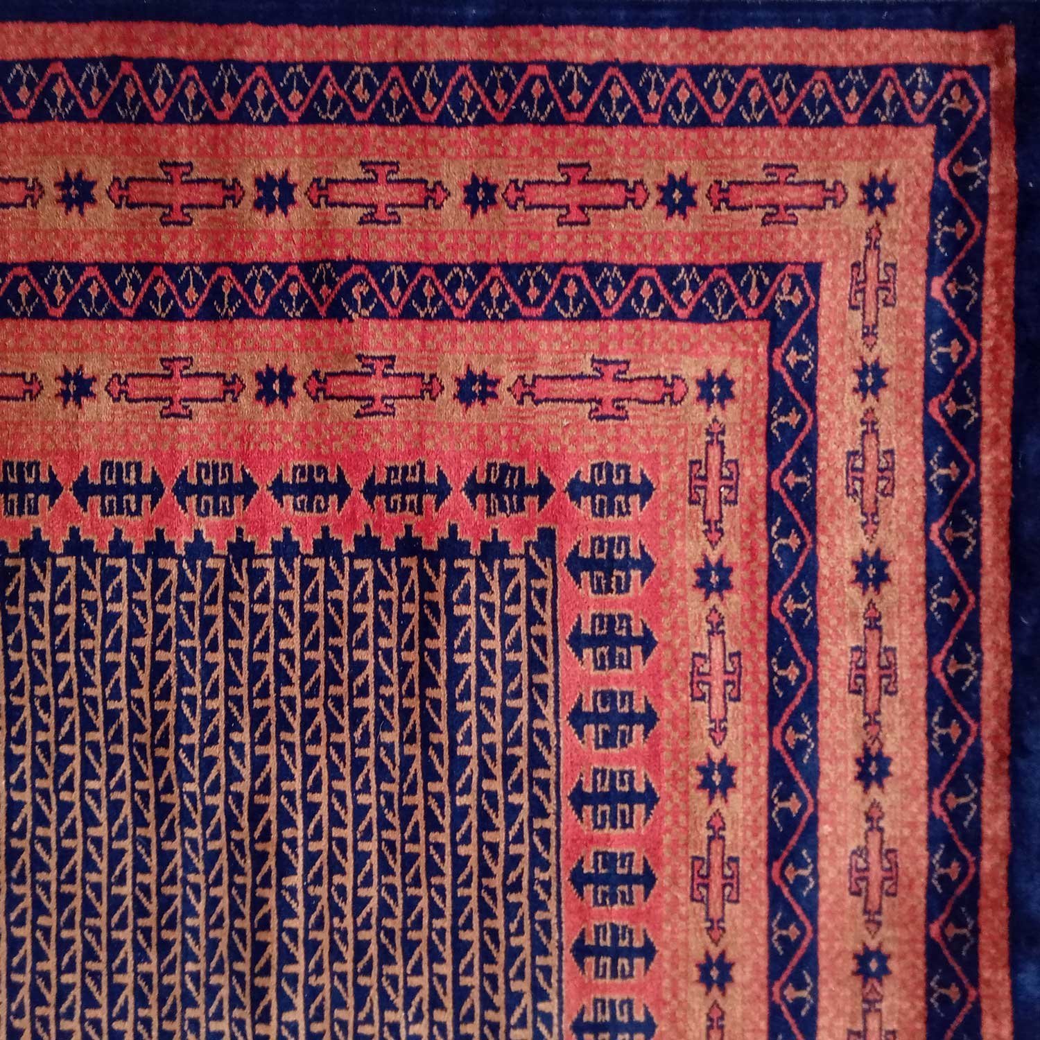 9x12 Feet Handmade Wool Rug Black Kanta Hand Knotted Rug - Image 4
